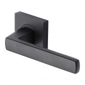 SC-4062-BLK M.Marcus Sorrento Door Handle Lever Latch on Square Rose Axis Design Matt Black Finish