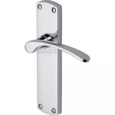 Click Here To Enlarge This Photo Of SC-410-PC M.Marcus Sorrento Door Handle Lever Latch Luca Design Polished Chrome Finish