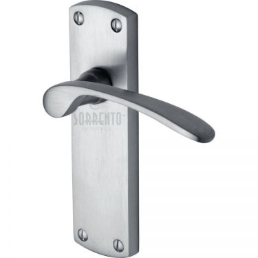 Click Here To Enlarge This Photo Of SC-410-SC M.Marcus Sorrento Door Handle Lever Latch Luca Design Satin Chrome Finish