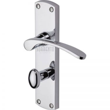 Click Here To Enlarge This Photo Of SC-420-PC M.Marcus Sorrento Door Handle For Bathroom Luca Design Polished Chrome Finish