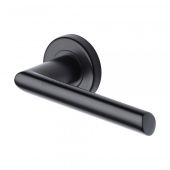 SC-4692-BLK M.Marcus Sorrento Door Handle Lever Latch on Round Rose Mercury Design Matt Black Finish