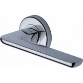 SC-5352-PC M.Marcus Sorrento Door Handle Lever Latch on Round Rose Trino Design Polished Chrome Finish