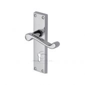 PR600-PC M.Marcus Project Hardware Door Handle Lever Lock Malvern Design Polished Chrome Finish
