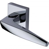SC-CSQ6400-PC M.Marcus Sorrento Door Handle Lever Latch on Square Rose Serpentine Design Polished Chrome Finish