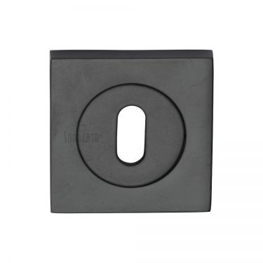 Click Here To Enlarge This Photo Of SC-SQ0191-BLK M.Marcus Sorrento Keyhole Square Escutcheon Matt Black Finish