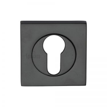 Click Here To Enlarge This Photo Of SC-SQ0192-BLK M.Marcus Sorrento Euro Square Escutcheon Matt Black Finish