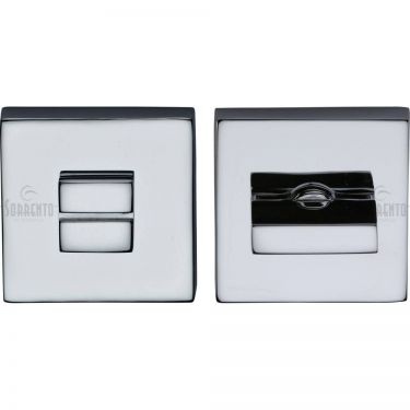 Click Here To Enlarge This Photo Of SC-SQ4035-PC M.Marcus Sorrento Thumbturn & Emergency Release on Concealed Square Plate Polished Chrome Finish