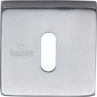 Click Here To Enlarge This Photo Of SC-SQ5002-SC M.Marcus Sorrento Concealed Square Keyhole Escutcheon Satin Chrome Finish