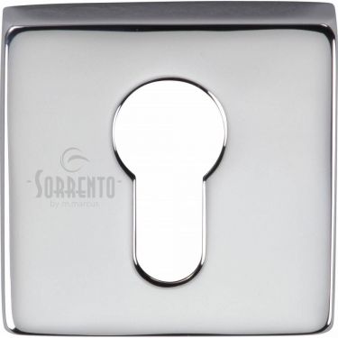 Click Here To Enlarge This Photo Of SC-SQ5004-PC M.Marcus Sorrento Concealed Square Euro Escutcheon Polished Chrome Finish