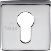 SC-SQ5004-PC M.Marcus Sorrento Concealed Square Euro Escutcheon Polished Chrome Finish