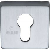 SC-SQ5004-SC M.Marcus Sorrento Concealed Square Euro Escutcheon Satin Chrome Finish