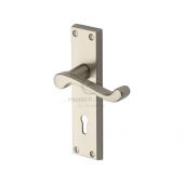 PR600-SN M.Marcus Project Hardware Door Handle Lever Lock Malvern Design Satin Nickel Finish