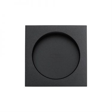 Click Here To Enlarge This Photo Of SQ2327-BLK Heritage Brass Sliding Door Square Flush Pulls Black Matt