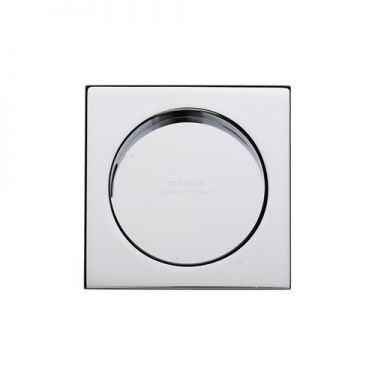 Click Here To Enlarge This Photo Of SQ2327-PC Heritage Brass Sliding Door Square Flush Pulls Polished Chrome