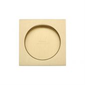 SQ2327-SB Heritage Brass Sliding Door Square Flush Pulls Satin Brass