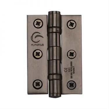 Click Here To Enlarge This Photo Of SS-3X2-MB M.Marcus Stainless Steel Line Ball Bearing Hinge 3" x 2" x 2mm Matt Bronze Finish