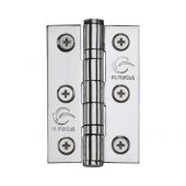SS-3X2-PS M.Marcus Stainless Steel Line Ball Bearing Hinge 3" x 2" x 2mm Polished Finish