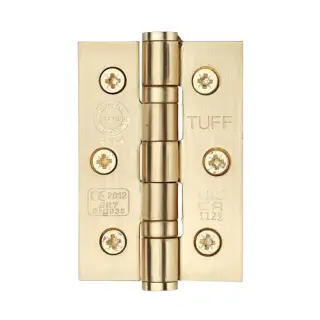 SS-3X2-SB M&period;Marcus Stainless Steel Line Ball Bearing Hinge 3" x 2" x 2mm Satin Brass Finish