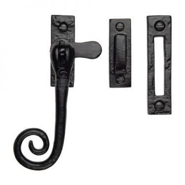 Click Here To Enlarge This Photo Of TC490 MP/HP M.Marcus The Tudor Collection Casement Window Fastener Monkey Tail Pattern Black Iron