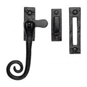 TC490 MP/HP M.Marcus The Tudor Collection Casement Window Fastener Monkey Tail Pattern Black Iron