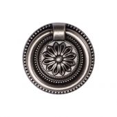 TK2224-055-DPW M.Marcus Floral Ring Pull 55mm Distressed Pewter on Zinc Finish