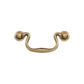 TK3019-096-DBS M.Marcus Classic Drop Pull 96mm Distressed Brass on Zinc Finish