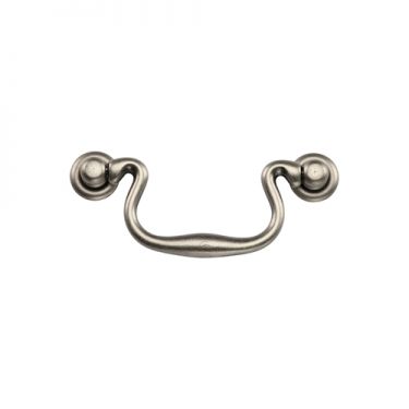 Click Here To Enlarge This Photo Of TK3019-096-DPW M.Marcus Classic Drop Pull 96mm Distressed Pewter on Zinc Finish