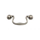 TK3019-096-DPW M.Marcus Classic Drop Pull 96mm Distressed Pewter on Zinc Finish