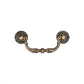 TK3085-096-DBS M.Marcus Ornate Drop Pull 96mm Distressed Brass on Zinc Finish