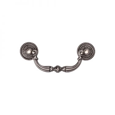 Click Here To Enlarge This Photo Of TK3085-096-DPW M.Marcus Ornate Drop Pull 96mm Distressed Pewter on Zinc Finish
