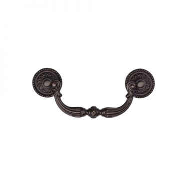 Click Here To Enlarge This Photo Of TK3085-096-LBN M.Marcus Ornate Drop Pull 96mm Matt Bronze on Zinc Finish