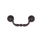 TK3085-096-LBN M.Marcus Ornate Drop Pull 96mm Matt Bronze on Zinc Finish