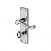 PR620-PC M.Marcus Project Hardware Door Handle For Bathroom Malvern Design Polished Chrome Finish