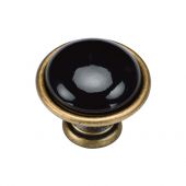 TK4316-035-DBS M.Marcus Dome Cabinet Knob 35mm Distressed Brass on Zinc Finish