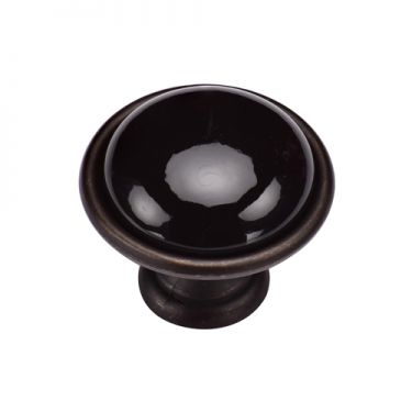 Click Here To Enlarge This Photo Of TK4316-035-LBN M.Marcus Dome Cabinet Knob 35mm Matt Bronze on Zinc Finish