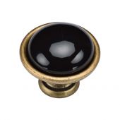 TK4316-040-DBS M.Marcus Dome Cabinet Knob 40mm Distressed Brass on Zinc Finish