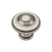 TK4408-030-DPW M.Marcus Domed Round Knob 30mm Distressed Pewter on Zinc Finish
