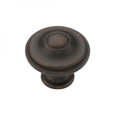 Click Here To Enlarge This Photo Of TK4408-030-LBN M.Marcus Domed Round Knob 30mm Matt Bronze on Zinc Finish
