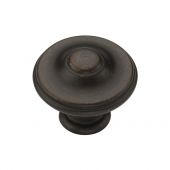 TK4408-035-LBN M.Marcus Domed Round Knob 35mm Matt Bronze on Zinc Finish