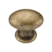 TK4462-040-DBS M.Marcus Egg Knob 40mm Distressed Brass on Zinc Finish