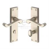 PR620-SN M.Marcus Project Hardware Door Handle For Bathroom Malvern Design Satin Nickel Finish