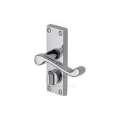 PR625-PC M.Marcus Project Hardware Door Handle For Privacy Set Malvern Short Design Polished Chrome Finish