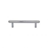 V4410 96-PC Heritage Brass Cabinet Pull Stepped Design 96mm ctc Polished Chrome Finish
