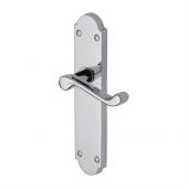 PR7084-PC M.Marcus Project Hardware Door Handle Lever Latch Kensington Design Polished Chrome Finish