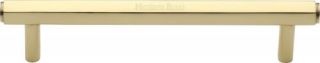 V4422 96-PB Heritage Brass Cabinet Pull Hexagon Design 96mm ctc Polished Brass Finish