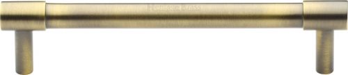 Click Here To Enlarge This Photo Of V4434 128-AT Heritage Brass Cabinet Pull Phoenix Design 128mm ctc Antique Brass Finish