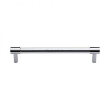 Click Here To Enlarge This Photo Of V4434 128-PC Heritage Brass Cabinet Pull Phoenix Design 128mm ctc Polished Chrome Finish