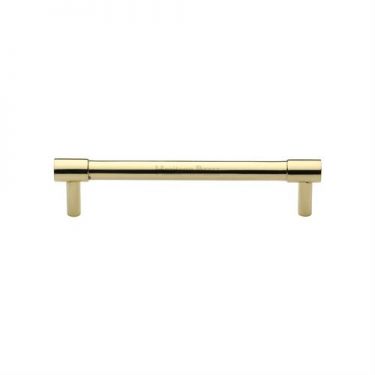 Click Here To Enlarge This Photo Of V4434 160-PB Heritage Brass Cabinet Pull Phoenix Design 160mm ctc Polished Brass Finish