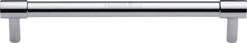 Click Here To Enlarge This Photo Of V4434 160-PC Heritage Brass Cabinet Pull Phoenix Design 160mm ctc Polished Chrome Finish