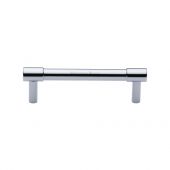 V4434 96-PC Heritage Brass Cabinet Pull Phoenix Design 96mm ctc Polished Chrome Finish